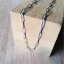 COLLIER MAILLE RECTANGLE FINE 121